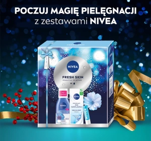NIVEA Fresh Skin набор косметики по уходу за лицом: средство для снятия макияжа + дневной крем с SPF15 + защитная помада с SPF15