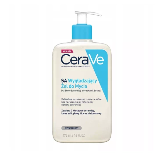 CERAVE SA СГЛАЖИВАЮЩИЙ ГЕЛЬ ДЛЯ МЫТЬЯ СУХОЙ И ШЕРОХОВАТОЙ КОЖИ 473МЛ