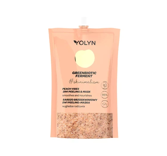 YOLYN GREENBIOTIC FERMENT ПИЛИНГ-МАСКА 2В1 С ПЕРСИКОМ 50МЛ