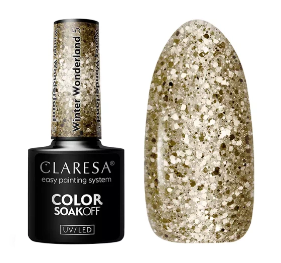 CLARESA SOAK OFF ГЕЛЬ-ЛАК WINTER WONDERLAND 5 5Г