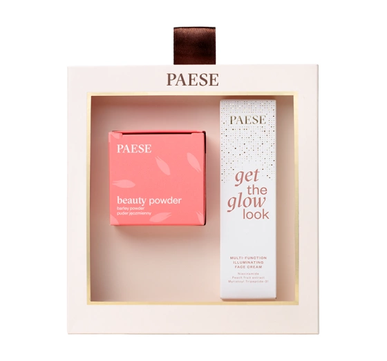 Paese All About The Base 01 подарочный набор для макияжа крем-база под макияж Get The Glow Look 30 мл + ячменная пудра Beauty Powder 10 г