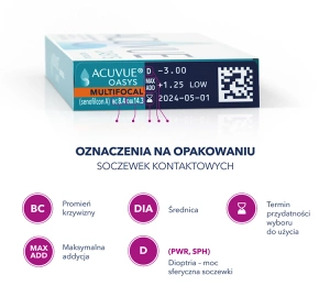 Acuvue Oasys Multifocal контактные линзы 6шт