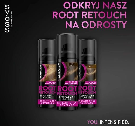 SYOSS ROOT RETOUCHER СПРЕЙ ДЛЯ ФАРБУВАННЯ КОРЕНІВ ВОЛОСЯ ТЕМНО КОРИЧНЕВИЙ 120МЛ