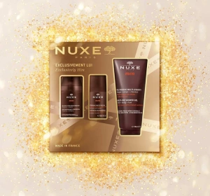 Nuxe Men Exclusively Him подарочный набор для мужчин: увлажняющий гель для лица 50 мл + гель для душа 200 мл + дезодорант 50 мл