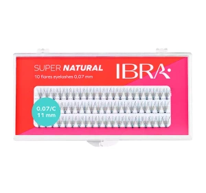 IBRA ПУЧКОВЫЕ НАКЛАДНЫЕ РЕСНИЦЫ NATURALS C0,07 11ММ