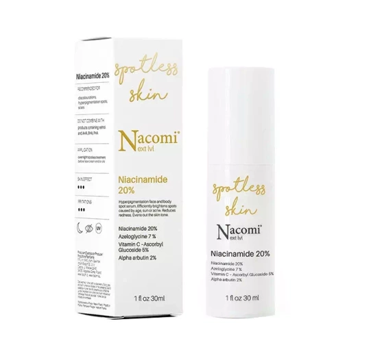 NACOMI NEXT LEVEL SPOTLESS SKIN NIACINAMIDE 20% ТОЧЕЧНАЯ СЫВОРОТКА ДЛЯ ЛИЦА И ТЕЛА 30МЛ