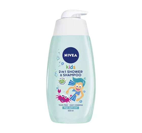 NIVEA KIDS 2 IN 1 SHOWER & SZAMPOO ГЕЛЬ ДЛЯ МИТТЯ ТІЛА І ВОЛОССЯ MAGIC APPLE SCENT 500МЛ