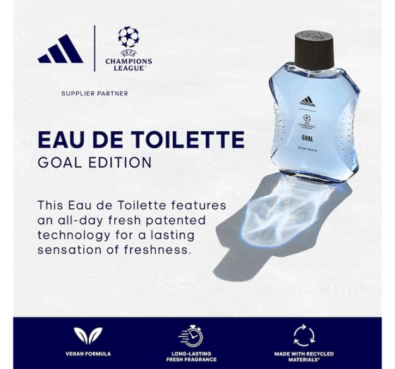 Нажмите на картинку, чтобы ее увеличить Adidas UEFA Champions League Goal туалетная вода 100 мл