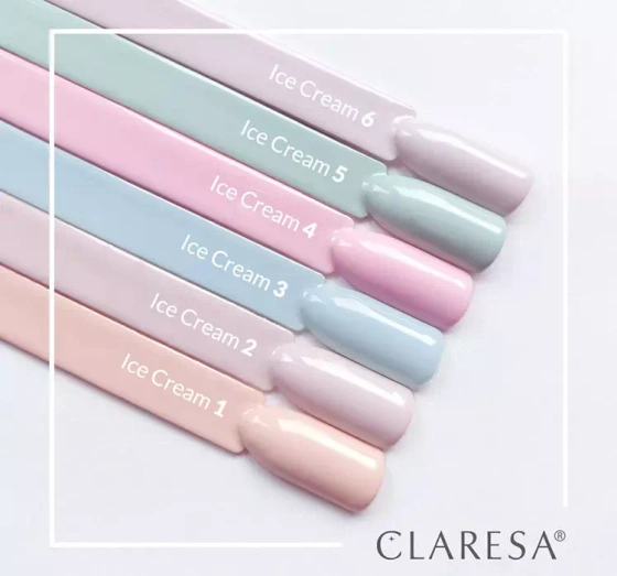 CLARESA SOAK OFF ГЕЛЬ-ЛАК ICE CREAM 6 5Г
