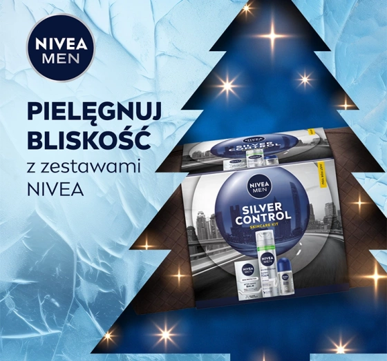Натисніть на картинку, щоб її збільшити NIVEA MEN Silver Control набір косметики для чоловіків з елегантною косметичкою