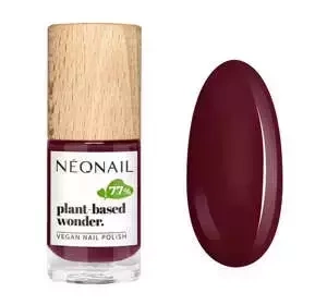NEONAIL PLANT-BASED WONDER ВЕГАНСКИЙ ЛАК ДЛЯ НОГТЕЙ 8685 PURE MAROON 7,2МЛ