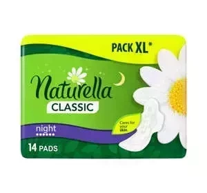NATURELLA CLASSIC NIGHT ГІГІЄНІЧНІ ПРОКЛАДКИ З КРИЛЬЦЯМИ 14 ШТ