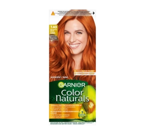 GARNIER COLOR NATURALS СТІЙКА ФАРБА ДЛЯ ВОЛОССЯ 7.4 ІНТЕНСИВНО МІДНИЙ