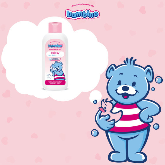BAMBINO УСПОКАИВАЮЩИЙ ГЕЛЬ 2В1 ДЛЯ МЫТЬЯ ТЕЛА И ВОЛОС 400МЛ