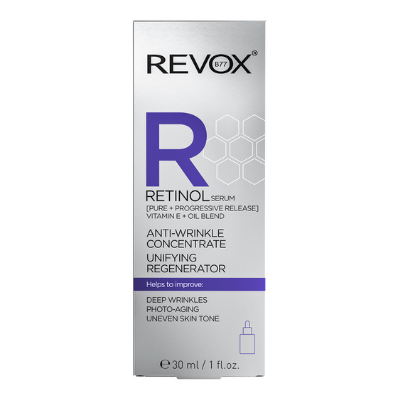 Revox B77 Retinol Anti-Wrinkle Concentrate Serum — протизморшкова сироватка для обличчя з ретинолом, 30 мл