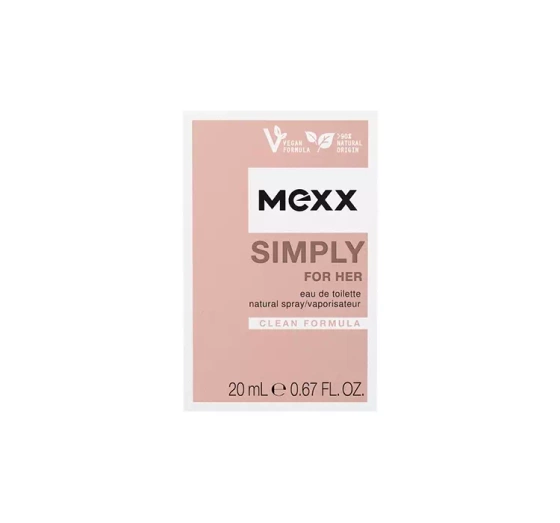 MEXX SIMPLY FOR HER ТУАЛЕТНА ВОДА 20МЛ