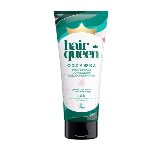 HAIR QUEEN ПРОТЕЇНОВИЙ КОНДИЦІОНЕР ДЛЯ ВОЛОССЯ З НИЗЬКОЮ ПОРИСТОСТЮ 200 МЛ