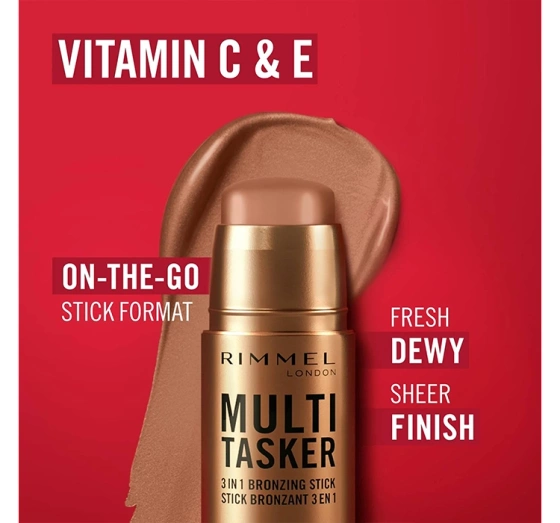 Натисніть на картинку, щоб її збільшити Rimmel Multi Tasker освітлюючий бронзер-стік 003 Tan 4,5г