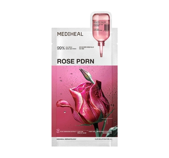 Mediheal Rose PDRN тканевая маска для сужения пор 24 мл