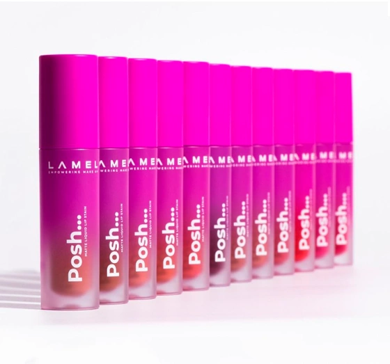 Натисніть на картинку, щоб її збільшити LAMEL COSMETICS POSH MATTE LIQUID LIP STAIN ПОМАДА ДЛЯ ГУБ 406 RUBY RED 4МЛ