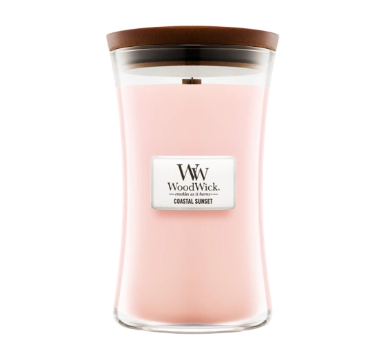 Нажмите на картинку, чтобы ее увеличить WOODWICK LARGE JAR CANDLE АРОМАТИЧЕСКАЯ СВЕЧА COASTAL SUNSET 610Г
