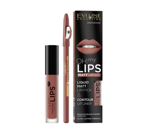 EVELINE OH MY LIPS РІДКА ПОМАДА І КОНТУРНИЙ ОЛІВЕЦЬ 1