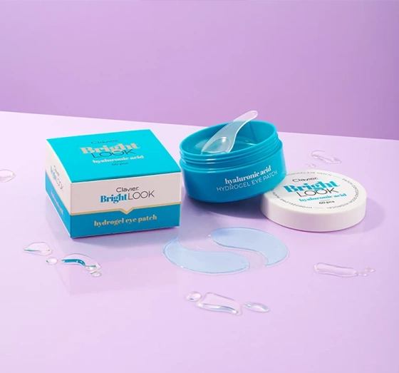 CLAVIER BRIGHT LOOK ГИДРОГЕЛЕВЫЕ ПАТЧИ ПОД ГЛАЗА HYALURONIC ACID 60 ШТ