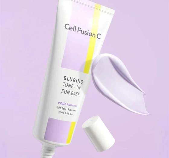 Cell Fusion C Bluring Tone-Up Sun Base SPF50+/PA++++ розгладжувальна база під макіяж для проблемної шкіри 40 мл
