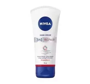 NIVEA HAND CREAM 3IN1 REPAIR ВІДНОВЛЮВАЛЬНИЙ КРЕМ ДЛЯ РУК 75МЛ