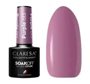 CLARESA SOAK OFF ГЕЛЬ-ЛАК PURPLE 613 5МЛ
