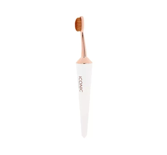 ICONIC LONDON EVO OVAL ОВАЛЬНАЯ КИСТОЧКА ДЛЯ МАКИЯЖА WHITE 005