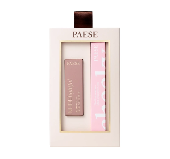 Paese Cheeky Nude Look подарочный набор для макияжа тушь для ресниц Cheeky Mascara 9 мл + помада для губ NUDElightful 400 4,5 г
