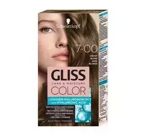 GLISS CARE & MOISTURE COLOR ФАРБА ДЛЯ ВОЛОССЯ З ГІАЛУРОНОВОЮ КИСЛОТОЮ 7-00