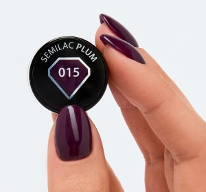 SEMILAC ГЕЛЬ-ЛАК УФ HYBRID PLUM 015