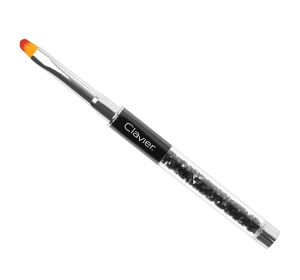 CLAVIER ПРЯМИЙ ПЕНЗЛИК ДЛЯ ГЕЛЮ З БІЛИМИ СТРАЗАМИ РОЗМІР # 06