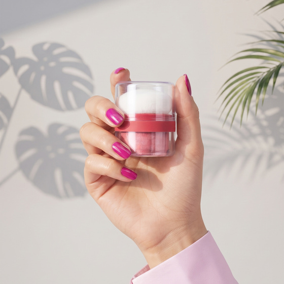 Нажмите на картинку, чтобы ее увеличить Lovely Rosy Ribbon Blusher рассыпчатые румяна для лица с эффектом сияния и встроенным аппликатором 2 г