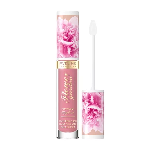 EVELINE FLOWER GARDEN БЛЕСК ДЛЯ ГУБ 01 DELICATE ROSE4,5МЛ