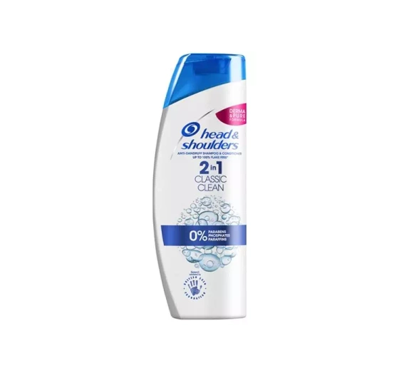 HEAD & SHOULDERS 2IN1 ШАМПУНЬ ДЛЯ ВОЛОС С КОНДИЦИОНЕРОМ  CLASSIC CLEAN 200МЛ