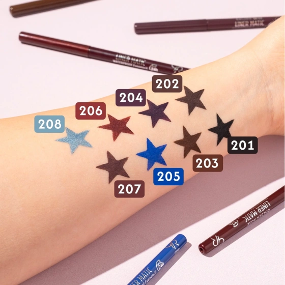 Golden Rose Liner Matic водостійкий олівець для очей 208 Shimmering Aqua 0,35 г