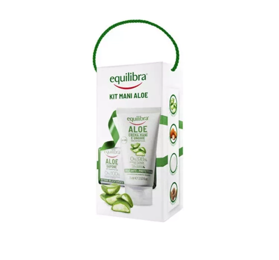 EQUILIBRA ALOE НАБОР КОСМЕТИКИ ДЛЯ УХОДА ЗА РУКАМИ КРЕМ ДЛЯ РУК 75 МЛ + МЫЛО 100Г