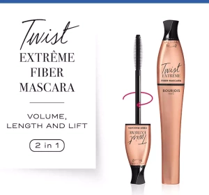 BOURJOIS TWIST EXTREME FIBER ТУШ ДЛЯ ВІЙ 24 BLACK 8МЛ