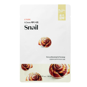 Etude House 0,2 мм Therapy Air Mask Snail — разглаживающая маска-салфетка с экстрактом слизи улитки, 20 мл