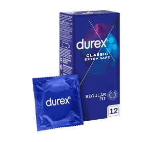 DUREX EXTRA SAFE THICKER ПРЕЗЕРВАТИВЫ 12 ШТУК