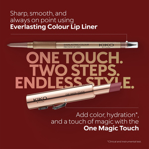 KIKO Milano One Magic Touch Lip Stylo напівматова зволожуюча помада для губ 05 Brick The Rules 2,5 г