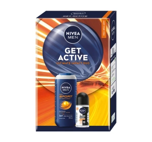 NIVEA MEN Get Active набор для мужчин: гель для душа + шариковый антиперспирант
