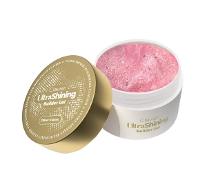 Clavier UltraShining Builder Gel, Glitter & Flakes ультраблискучий гель для нарощування нігтів 02 Principessa 30 г