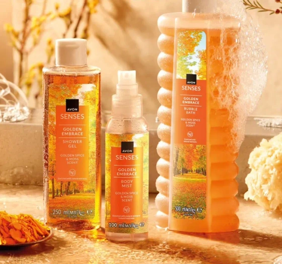 Avon Senses спрей для тела Golden Embrace 100 мл