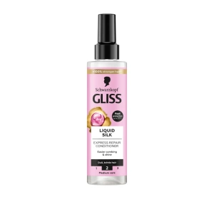 GLISS LIQUID SILK  ЕКСПРЕС-КОНДИЦІОНЕР ДЛЯ МАТОВОГО І ЛАМКОГО ВОЛОССЯ 200МЛ