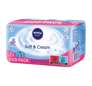 NIVEA BABY DUO PACK СЕРВЕТКИ SOFT&CREAM 2X63