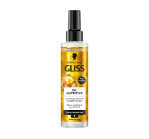 GLISS OIL NUTRITIVE ЭСПРЕСС-КОНДИЦИОНЕР ДЛЯ СУХИХ И ПОВРЕЖДЕННЫХ ВОЛОС 200МЛ